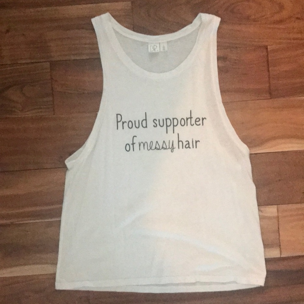 BP messy hair tank